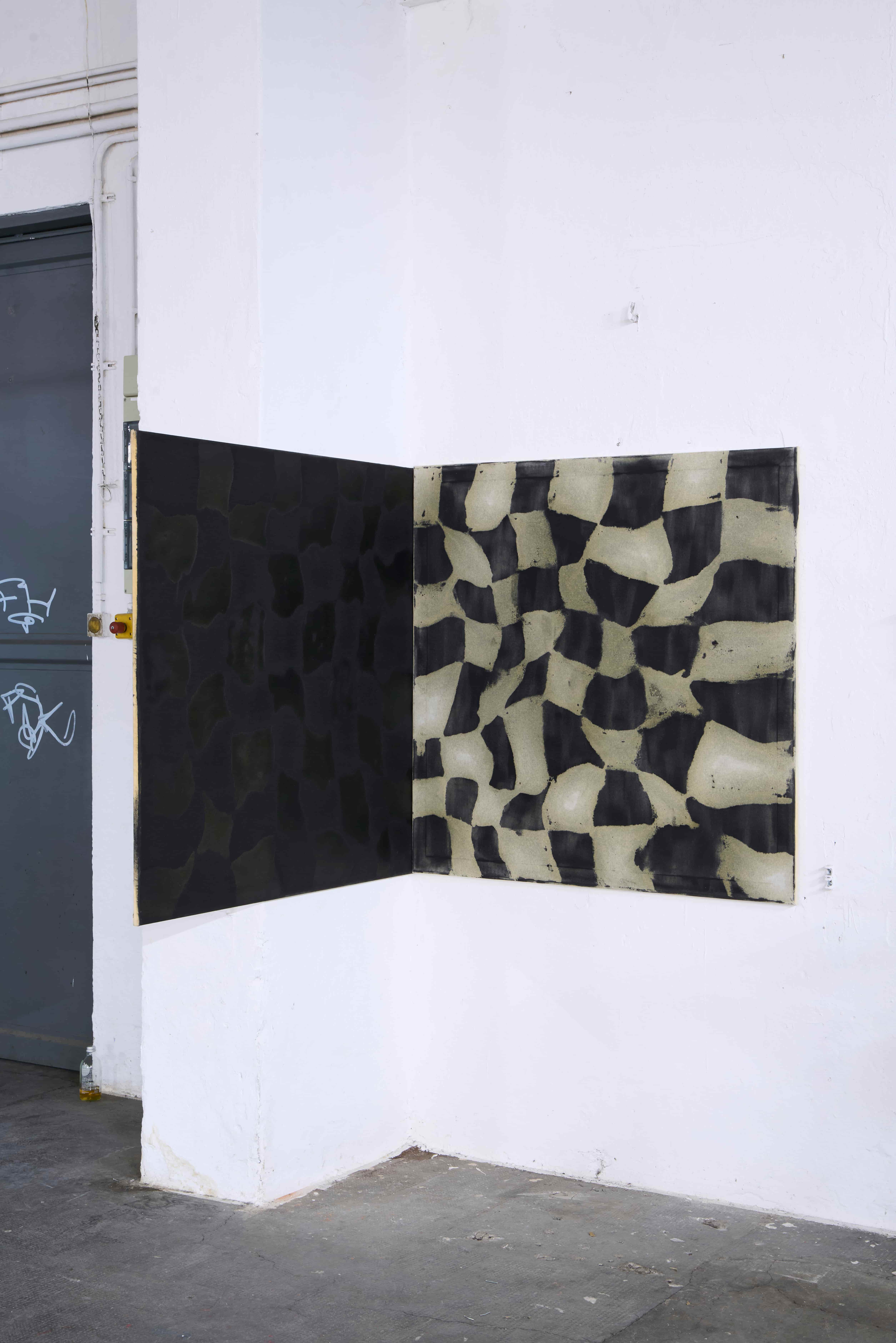Jannis Besen, untitled chess painting, 2024, oil on canvas